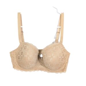 Intimissimi Sofia Balconette Bra 36D New Women Lace Underwire Beige Lined